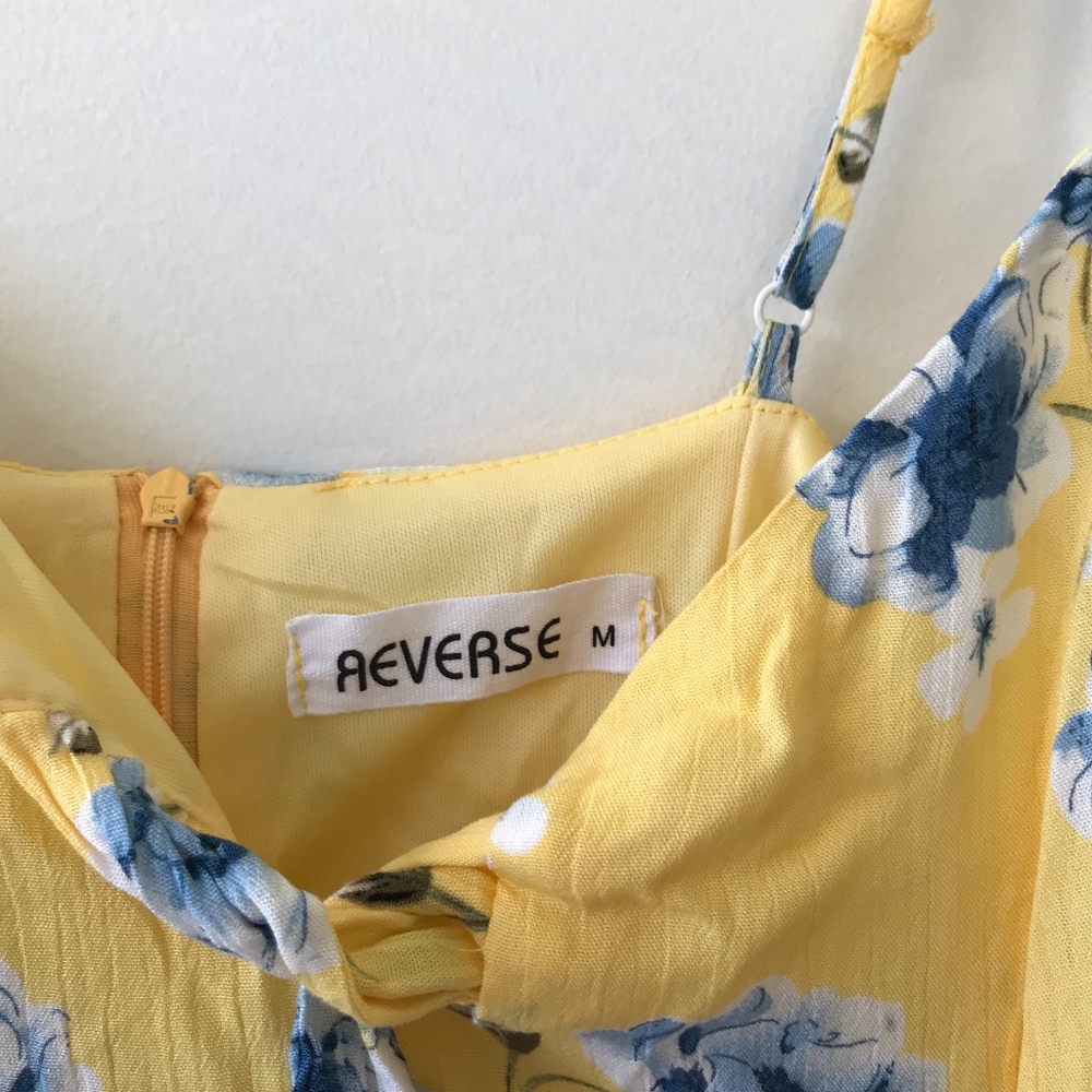 Verge Girl Yellow Floral Dress